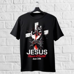 Tee shirt noir pure conton