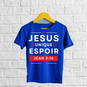 Tee shirt bleu pure coton